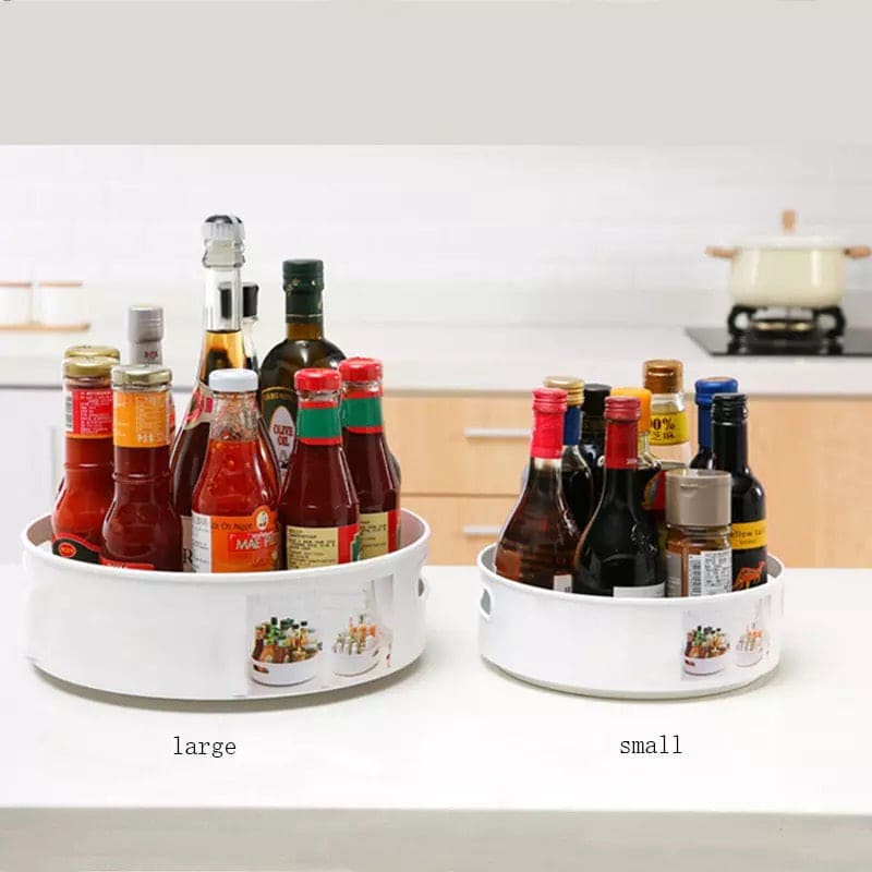 360° Rotating Kitchen Storage Tray, Kitchen Storage Container For Spice Food Snack, Bathroom Shampoo Storage Tray, Non Slip Snack Dried Storage Plate, Multifunctional Antiskid Rotary Storage Box 360° Rotating Kitchen Storage Tray, Kitchen Storage Container For Spice Food Snack, Bathroom Shampoo Storage Tray, Non Slip Snack Dried Storage Plate, Multifunctional Antiskid Rotary Storage Box